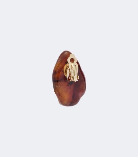 Orecchini Ambra a clip bagnati in oro - Victoria Beckham - Modalova