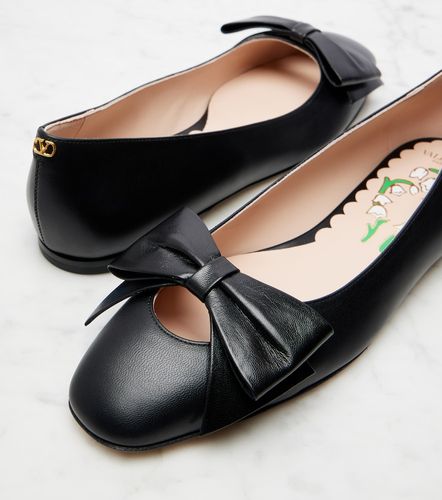 Bowow leather ballet flats - Valentino Garavani - Modalova