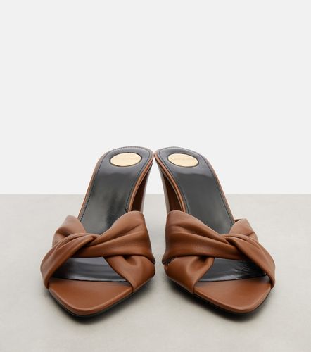 Franciane 75 leather mules - Saint Laurent - Modalova
