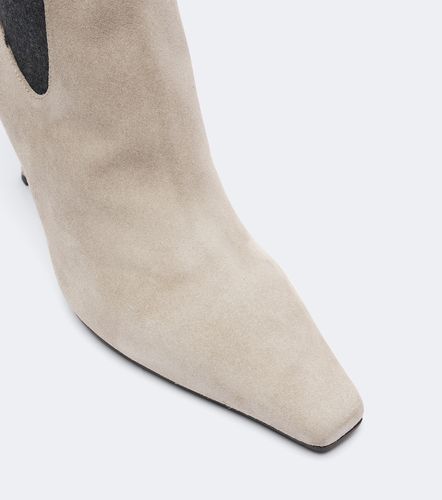 Monili suede ankle boots - Brunello Cucinelli - Modalova