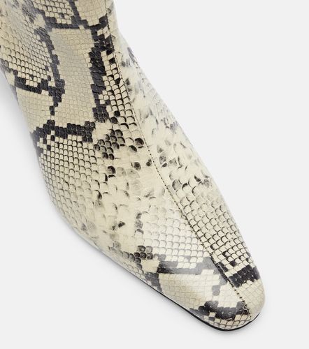 Wally snake-effect leather ankle boots - Staud - Modalova