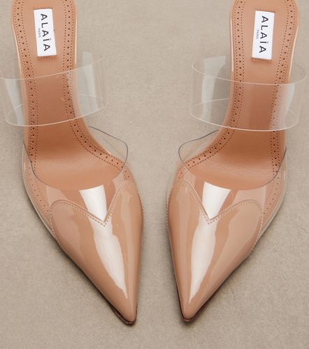 Alaïa Mules Le Cœur in vernice e PU - Alaia - Modalova