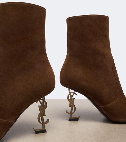 Opyum suede ankle boots - Saint Laurent - Modalova