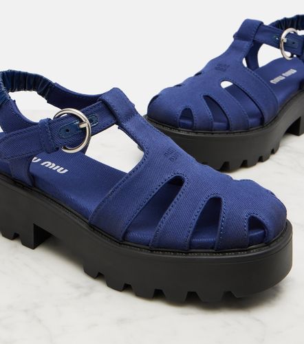 Miu Miu Platform slingback sandals - Miu Miu - Modalova