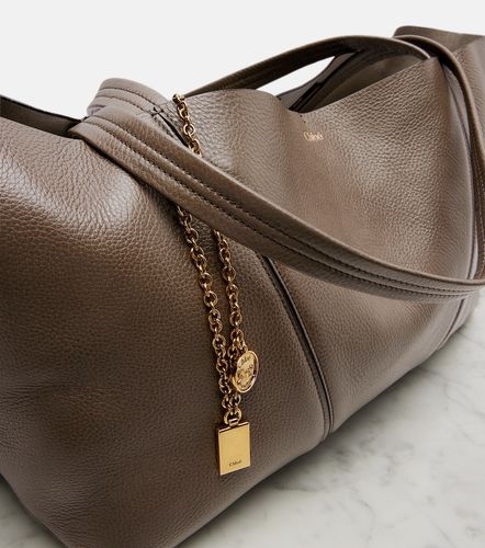 Spin Medium leather tote bag - Chloe - Modalova