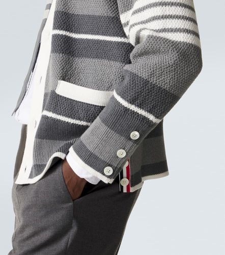 Thom Browne Striped cotton cardigan - Thom Browne - Modalova