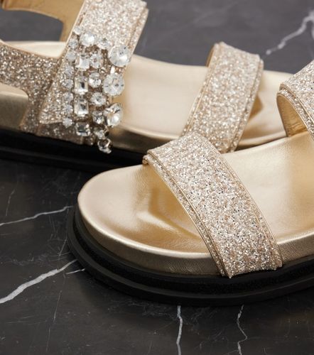 Sandali Verity con glitter e cristalli - Jimmy Choo - Modalova
