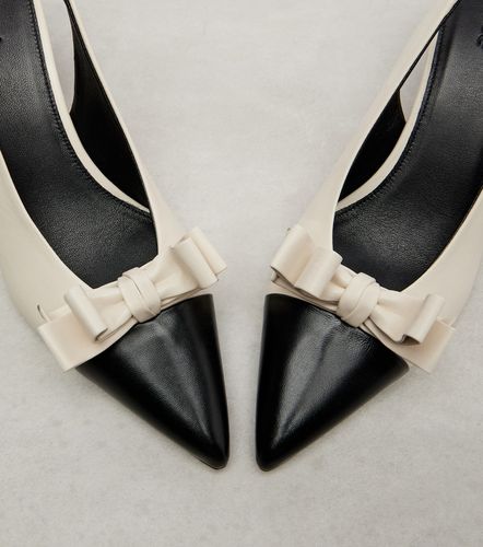 Alba 75 bow-detail leather slingback pumps - Chloe - Modalova