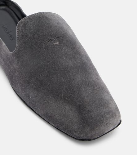 Max Mara Mules in suede con logo - Max Mara - Modalova