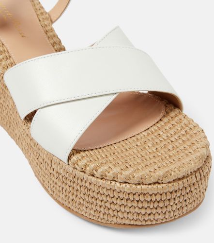 Sandali con zeppa in suede - Gianvito Rossi - Modalova