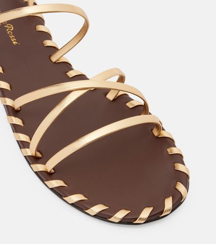 Metallic leather sandals - Gianvito Rossi - Modalova
