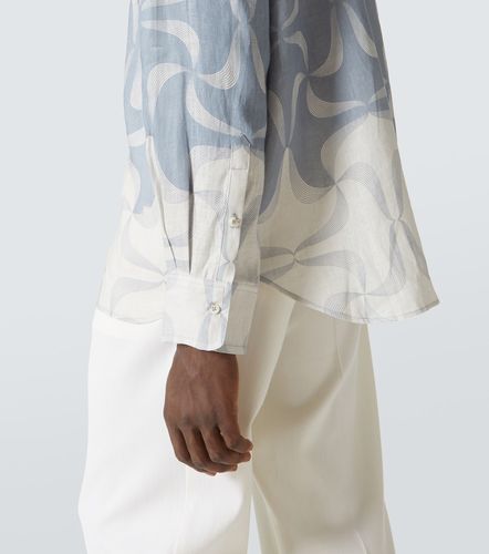 Camisa Mantra de lino estampada - Commas - Modalova