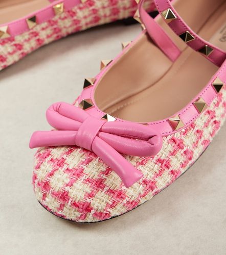 Bailarinas Rockstud de tweed - Valentino Garavani - Modalova