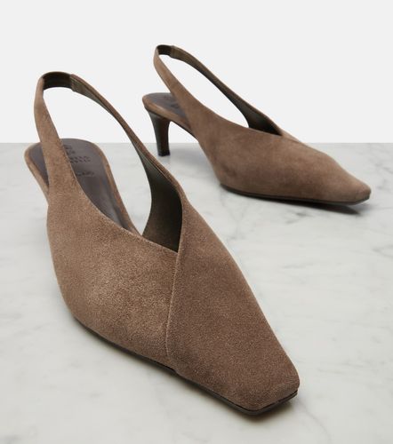 Pumps slingback in suede - Brunello Cucinelli - Modalova