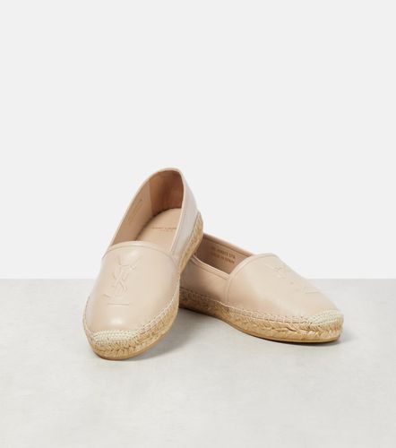 Monogram leather espadrilles - Saint Laurent - Modalova