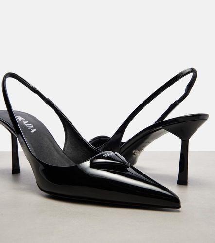 Patent leather slingback pumps - Prada - Modalova