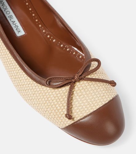 Capbl raffia ballet flats - Manolo Blahnik - Modalova