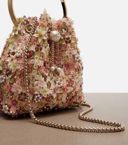 Secchiello Bon Bon Small con cristalli e perle bijoux - Jimmy Choo - Modalova