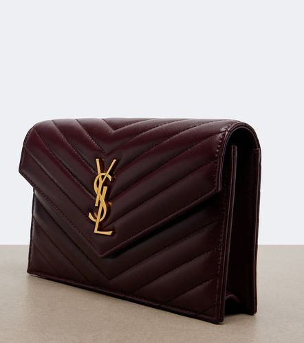 Cartera con cadena Cassandre Envelope de piel - Saint Laurent - Modalova