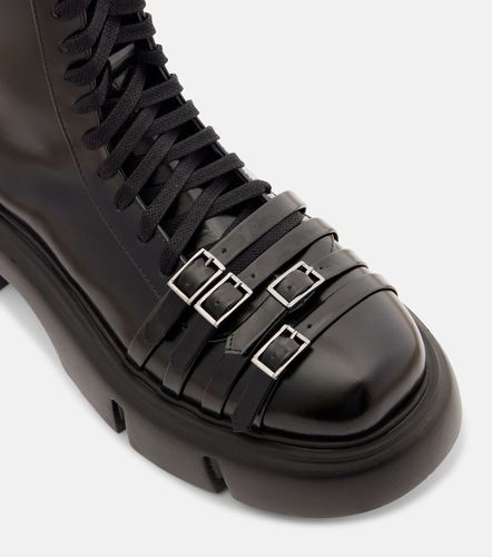 Platform leather combat boots - Simone Rocha - Modalova
