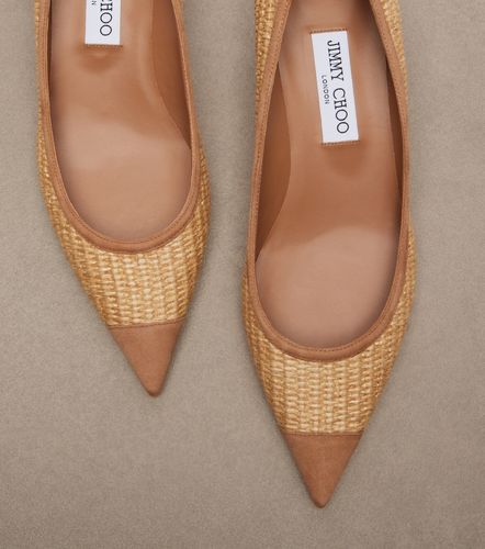 Pumps Amelia in rafia con suede - Jimmy Choo - Modalova