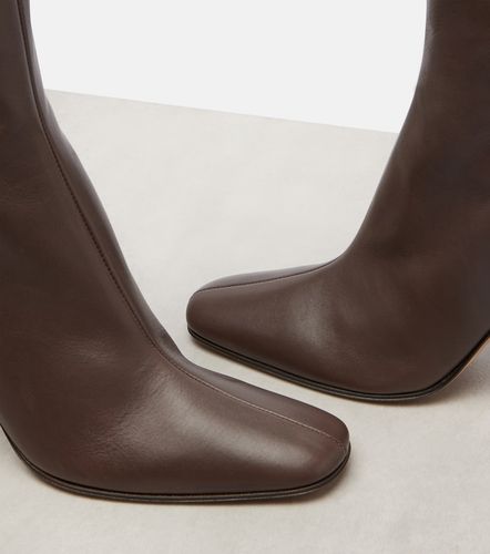 The Row Mona leather ankle boots - The Row - Modalova