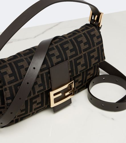 Borsa a spalla Baguette 26424 Small in jacquard FF Zucca - Fendi - Modalova