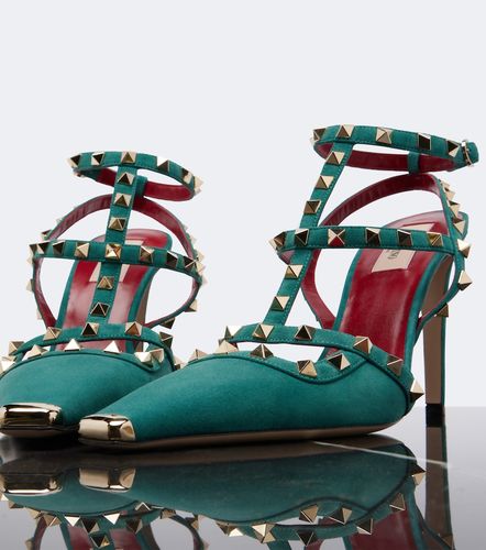 Pumps slingback Rockstud in suede - Valentino Garavani - Modalova