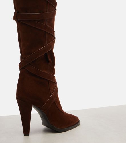 Saint Laurent Suede knee-high boots - Saint Laurent - Modalova