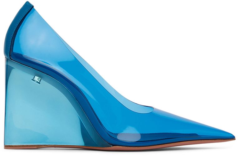 Ane Glass Wedge Heels - Amina Muaddi - Modalova