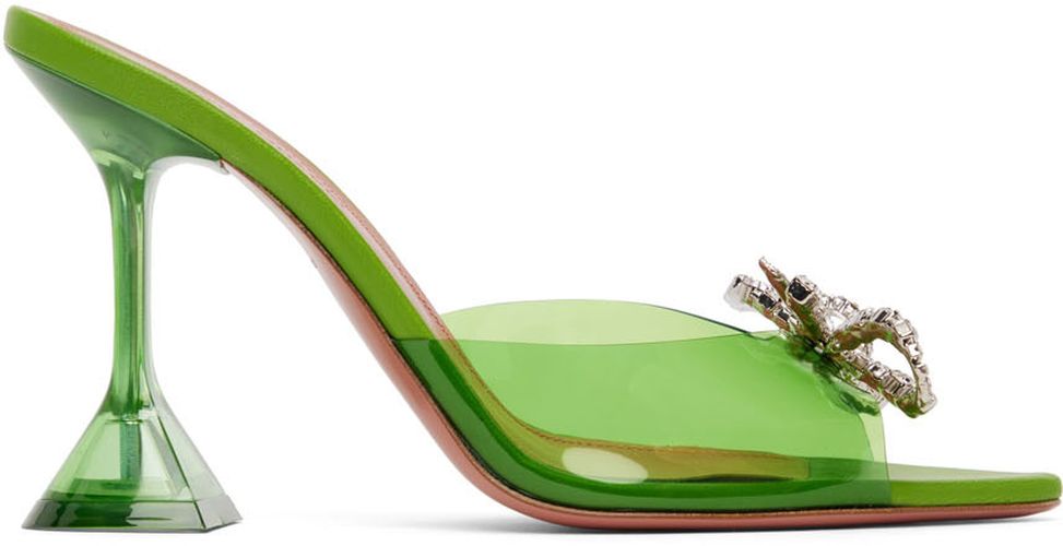 Green Rosie Heeled Sandals - Amina Muaddi - Modalova