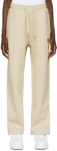 Beige Ami De Cœur Lounge Pants - AMI Alexandre Mattiussi - Modalova