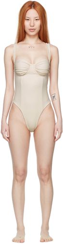 SSENSE Exclusive Off-White Recycled Nylon One-Piece Swimsuit - Belle The Label - Modalova