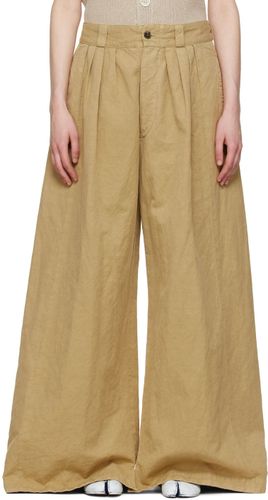 Beige Cotton Trousers - Maison Margiela - Modalova