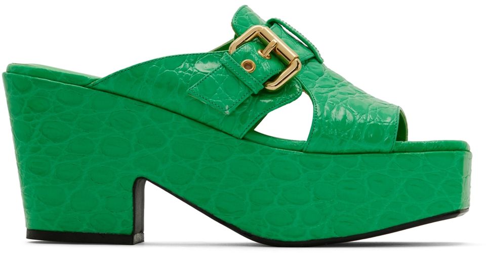 BY FAR Green Lenka Heeled Sandals - BY FAR - Modalova