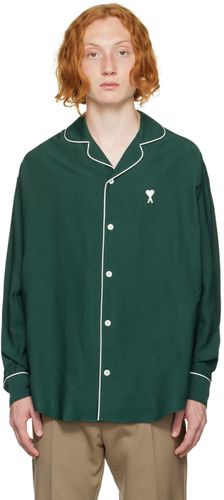 SSENSE Exclusive Green Camp Collar Shirt - AMI Alexandre Mattiussi - Modalova