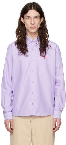 Purple Ami de Cœur Shirt - AMI Alexandre Mattiussi - Modalova