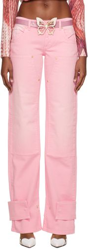Blumarine Pink Cargo Jeans - Blumarine - Modalova