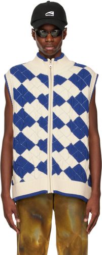ADER error Blue & White Tenit Vest - ADER error - Modalova