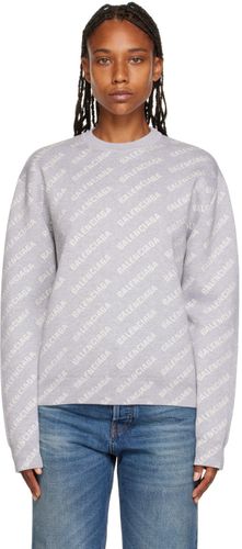 Balenciaga Gray Logo Sweater - Balenciaga - Modalova