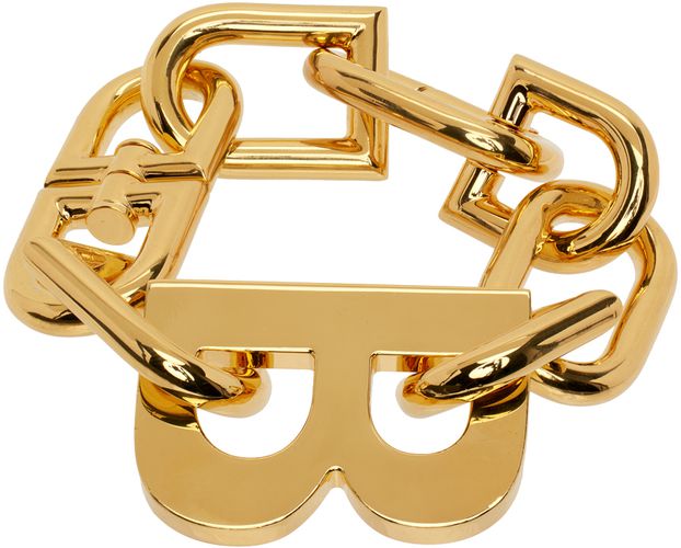 Gold XXL B Chain Bracelet - Balenciaga - Modalova