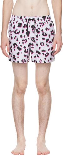 White Leopard Print Swim Shorts - Dries Van Noten - Modalova