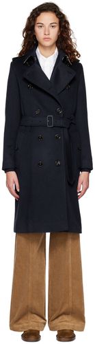 Burberry Navy Kensington Coat - Burberry - Modalova