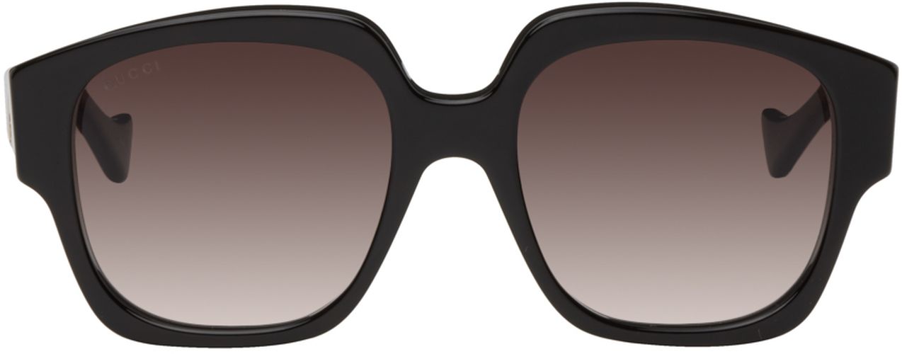 Tortoiseshell Square Sunglasses - Gucci - Modalova