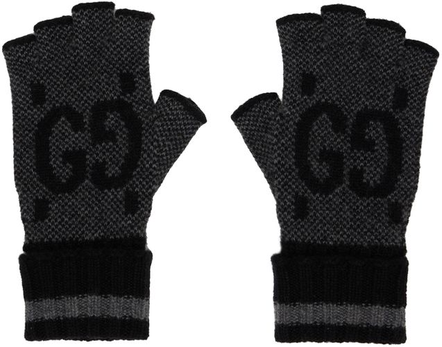 Gucci Black GG Fingerless Gloves - Gucci - Modalova