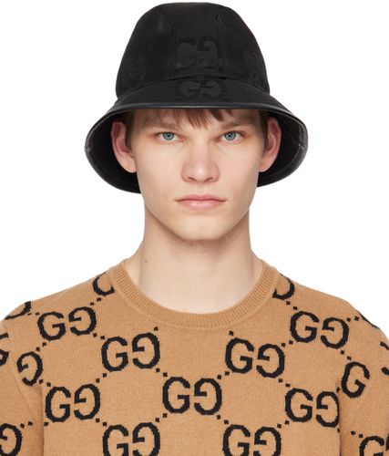 Gucci Black Jumbo GG Bucket Hat - Gucci - Modalova