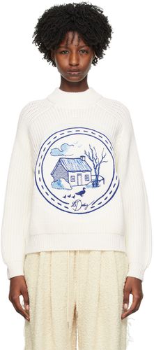 White Cottage Scene Sweater - S.S.Daley - Modalova
