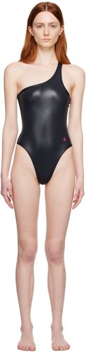 Black Single-Shoulder One-Piece Swimsuit - The Attico - Modalova