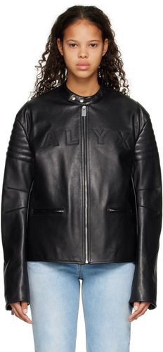 Black Moto Leather Jacket - 1017 ALYX 9SM - Modalova
