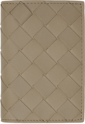 Taupe Flap Card Holder - Bottega Veneta - Modalova